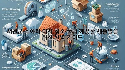 서천군 소야리 이사 청소 꿀팁! 깨끗한 새출발을 위한 완벽 가이드