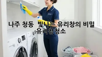 나주 청동 ☀️ 빛나는 유리창의 비밀 #유리창청소